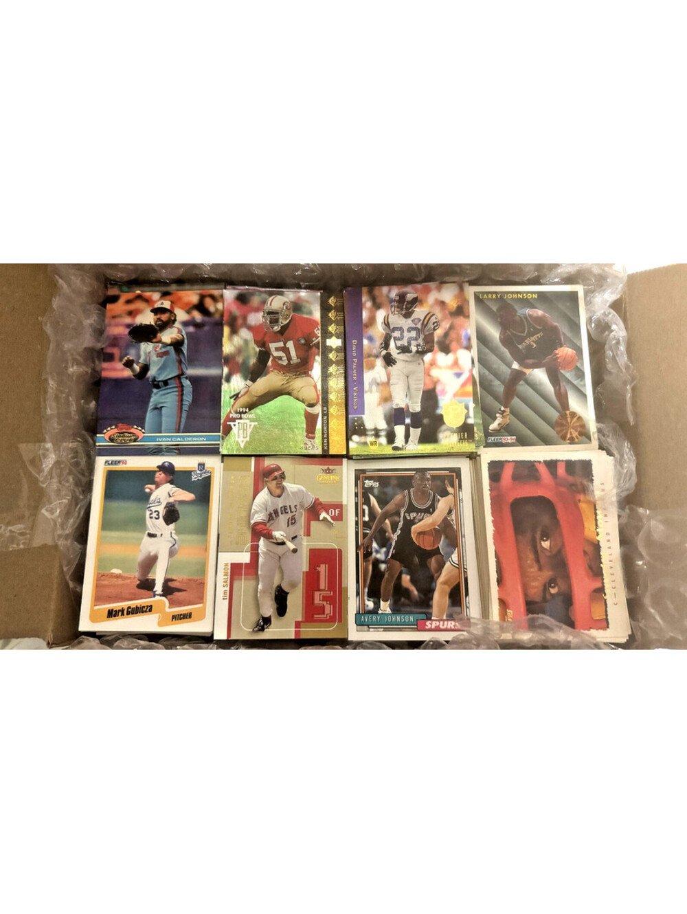 80's-00's NBA NFL MLB Card Lot 10LBS+/2000+ Cards HOF/Commons/Stars/Inserts